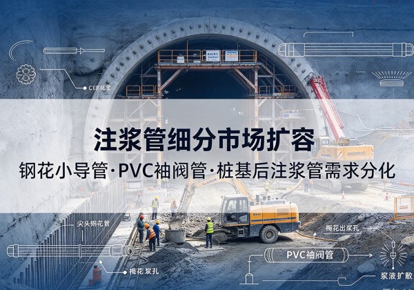 宝丰注浆管细分市场扩容，隧道钢花小导管、PVC 袖阀管、桩基后注浆管需求分化